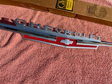 Load image into Gallery viewer, 1962 Chevrolet Chevy II 2 Nova 4 6 300 Standard NOS Hood Lip Emblem #3792812