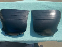 Load image into Gallery viewer, 1951 1952 Chevrolet Special NOS 2-DOOR Rubber Blackout Rear Stone Shields Guards #4589005 / 4589006