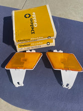 Load image into Gallery viewer, 1970 Chevrolet Bel Air, Biscayne, Caprice, Impala NOS Front Bumper/Fender Amber Side Marker Pair #917091 / 917092 / 917653 / 917654