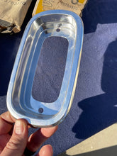 Load image into Gallery viewer, 1960-1966 Chevrolet Fleetside Pickup Truck NOS Tail Light Lamp Lens + Bezel Pair #5952677 / 3763570