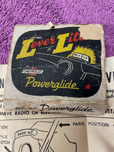 Load image into Gallery viewer, 1950 - 1952 Chevrolet Powerglide NOS Shift Lever Indicator Accessory Light Kit