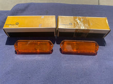 Load image into Gallery viewer, 1963 Chevrolet Impala Biscayne Bel Air SS NOS Park Light Lamp Lens Pair 5954419 / 5954420