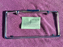 Load image into Gallery viewer, 1957 Chevrolet 150 210 Bel Air NORS Accessory Bowtie License Plate Frame