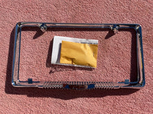 Load image into Gallery viewer, 1958 Chevrolet Bel Air Biscayne Delray NORS Accessory Bowtie License Plate Frame