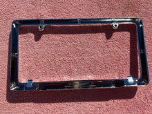 Load image into Gallery viewer, 1958 Chevrolet Bel Air Biscayne Delray NORS Accessory Bowtie License Plate Frame