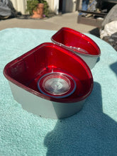 Load image into Gallery viewer, 1968 Chevrolet Bel-Air Impala NOS Tail Light (w/ Backup) Lamp Lens Pair (CHIPPED TAB) #5959866