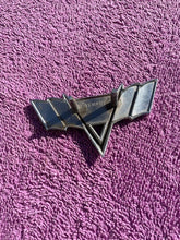 Load image into Gallery viewer, 1965 - 1967 Chevrolet Impala V8 NICE USED Front Fender "V" Flag Emblem #3840318