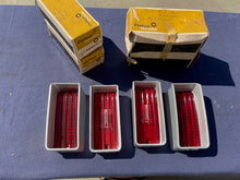 Load image into Gallery viewer, 1970 Chevrolet Bel-Air / Biscayne NOS Tail Light + Backup Lamp Lens Set #5964231 / 5964232 / 5964243 / 5964244