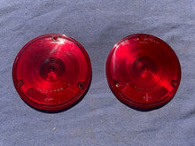 Load image into Gallery viewer, 1960-1964 Chevrolet Stepside Pickup Truck NOS Tail Light Lamp Lens Pair (GUIDE R1D-60) #5952675