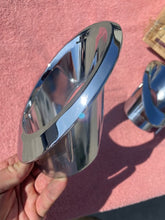 Load image into Gallery viewer, 1966 1967 Chevrolet Corvette C2 Sting Ray NOS Rear Exhaust Tips Bezel Trim Pair #3892225 / 3892226