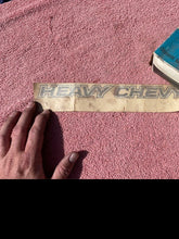 Load image into Gallery viewer, 1971 1972 Chevrolet Chevelle "HEAVY CHEVY" NOS Black Hood Decal #6261944