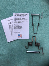 Load image into Gallery viewer, 1946-1948 Chevrolet Car NEW Accessory Trunk Guard Fold Down Spring Rebuild Kit