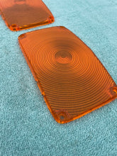 Load image into Gallery viewer, 1956 Chevrolet 150 210 Bel Air NEW AMBER Park Light Lamp Lens Pair (OEM#5947140)