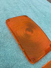 Load image into Gallery viewer, 1956 Chevrolet 150 210 Bel Air NEW AMBER Park Light Lamp Lens Pair (OEM#5947140)