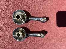 Load image into Gallery viewer, 1953-1964 Chevrolet (various specific applications) NOS Vent 1/4 Window Crank Handles Black Knob Pair #4619388