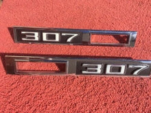 Load image into Gallery viewer, 1969 Chevrolet Chevelle Malibu 307 NOS Front Fender Side Marker Emblem Trim Pair #3945291 / 3945252