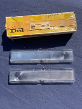 Load image into Gallery viewer, 1962 Chevy II / Nova NOS CLEAR Park Light Lamp Turn Signal Indicator Lens Pair #5953435 / 5953436