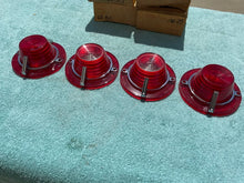 Load image into Gallery viewer, 1962 Chevrolet Biscayne Bel Air NORS Complete Set of Back Up and Tail Lamp Lenses w/ Trim