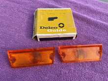 Load image into Gallery viewer, 1965 - 1969 Chevrolet Corvair Corsa Monza NOS Park Light Turn Signal Lens Pair #5956199 / 5956200