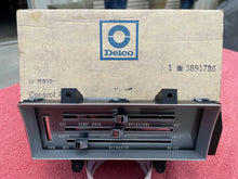 Load image into Gallery viewer, 1967 Chevrolet Bel Air, Biscayne, Caprice, Impala, SS NOS A/C Heater Unit Dash Control Plate #3891786 (#7300961 / #7301004)