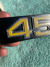 Load image into Gallery viewer, 1975 1976 Chevrolet Pickup Truck C10 C20 C30 NOS "454" Grille Emblem #357286 (cast 343992)
