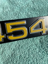 Load image into Gallery viewer, 1975 1976 Chevrolet Pickup Truck C10 C20 C30 NOS "454" Grille Emblem #357286 (cast 343992)