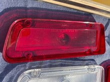 Load image into Gallery viewer, 1967 Chevrolet Biscayne Sedan NOS Delco GUIDE Backup / Tail Light Lamp Lens Set