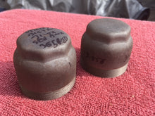 Load image into Gallery viewer, 1931 - 1942 Chevrolet Utility Trucks NOS Pair of Wheel Center Hub Grease Caps #365120