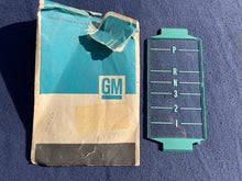 Load image into Gallery viewer, 1968 1969 Chevrolet Camaro NOS T.H. Floor Console Transmission Shift Indicator Plate #3919161