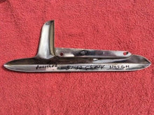 Load image into Gallery viewer, 1951 1952 Chevrolet Fleetline Styleline NOS Gas Door Guard POLISHED STAINLESS #986552