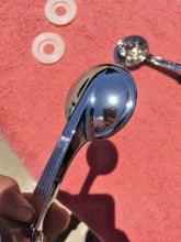 Load image into Gallery viewer, 1950 Chevrolet Fleetline Styleline NORS Window Crank Handles Grey Knob Pair (repl. OEM #4582152)
