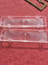 Load image into Gallery viewer, 1961 Chevrolet Impala Biscayne NEW CLEAR Park Light Lamp Turn Signal Lens Pair w/ Gaskets (repl. OEM #5951966)