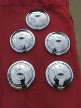 Load image into Gallery viewer, 1936 Chevrolet Standard Artillery wheel NORS Set of 5 Hubcaps
