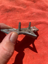 Load image into Gallery viewer, 1965 - 1967 Chevrolet Impala V8 NICE USED Front Fender "V" Flag Emblem #3840318
