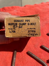 Load image into Gallery viewer, 1953-1955 Chevrolet Corvette 6 cyl. NOS Exhaust Muffler U Bolt #377916

