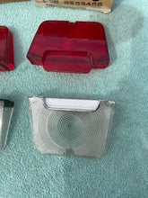 Load image into Gallery viewer, 1962-1964 Chevy II / Nova NOS Backup Tail Light Lamp Lens Pair Set #5953465 / 5953466
