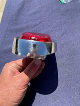 Load image into Gallery viewer, 1955-1959 Chevrolet Suburban Panel Truck USED Tail Light Lamp Lens + Bezel Pair #5952787 / 5946391
