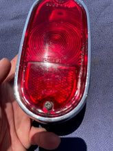 Load image into Gallery viewer, 1955-1959 Chevrolet Suburban Panel Truck USED Tail Light Lamp Lens + Bezel Pair #5952787 / 5946391
