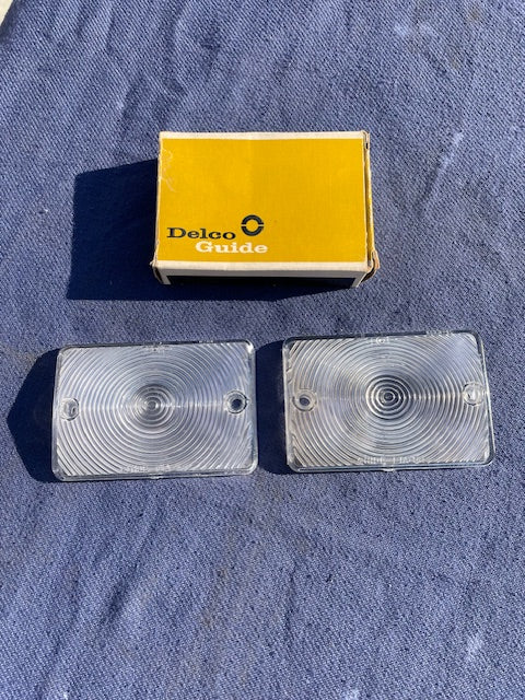 1954-1955 (1st design) Chevrolet Pickup Truck NOS Park Light Turn Signal Lens Pair #5942151