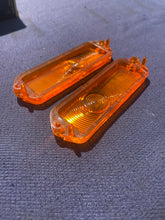 Load image into Gallery viewer, 1963 Chevrolet Impala Biscayne Bel Air SS NOS Park Light Lamp Lens Pair 5954419 / 5954420
