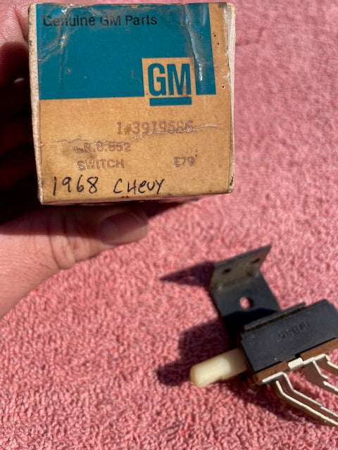 1968 Chevrolet Impala Caprice Biscayne NOS AC Heater Control Switch #3919586