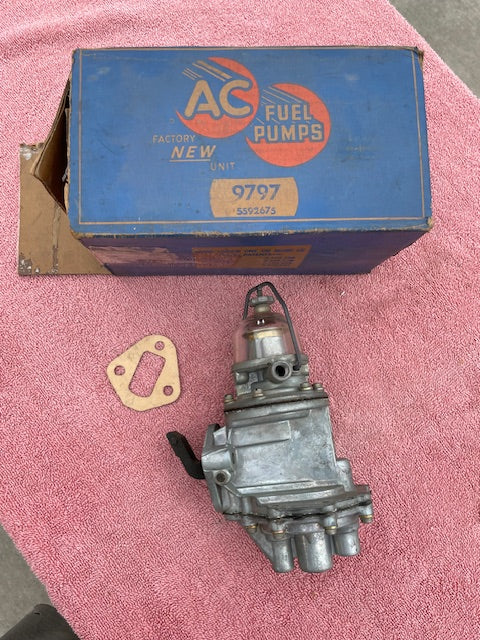 1952 1953 1954 Chevrolet 150, 210, Bel Air NOS Dual Vacuum Fuel Pump #5592675 AC Type 9797