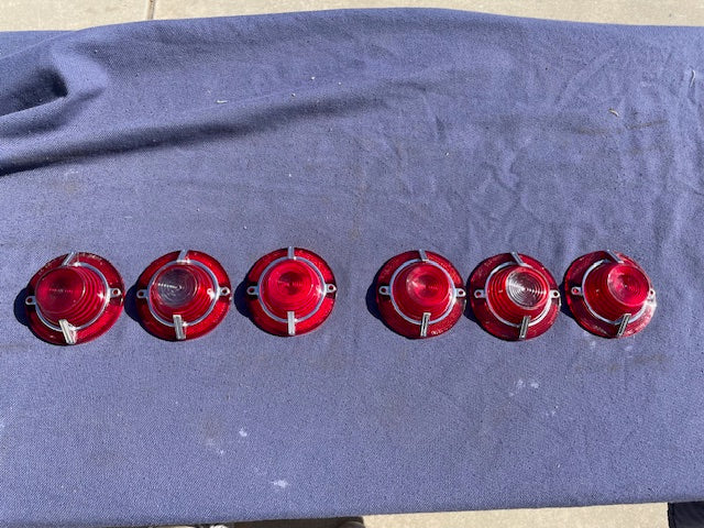 1962 Chevrolet Impala SS Super Sport NORS Tail Light Backup Lamp Lens Set