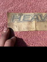 Load image into Gallery viewer, 1971 1972 Chevrolet Chevelle &quot;HEAVY CHEVY&quot; NOS Black Hood Decal #6261944
