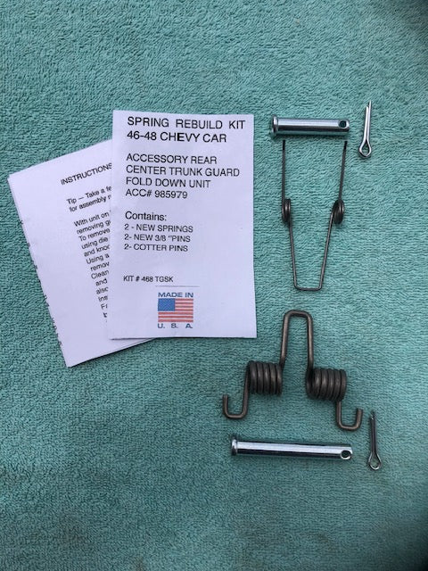 1946-1948 Chevrolet Car NEW Accessory Trunk Guard Fold Down Spring Rebuild Kit