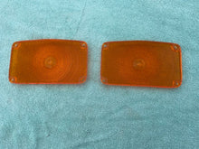 Load image into Gallery viewer, 1956 Chevrolet 150 210 Bel Air NEW AMBER Park Light Lamp Lens Pair (OEM#5947140)
