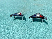 Load image into Gallery viewer, 1964 Chevrolet Chevelle 300 Malibu V8 283ci NEW Front Fender "V" Emblem PAIR #3840317
