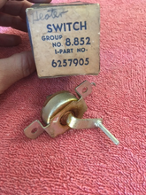 Load image into Gallery viewer, 1960 1961 Chevrolet Corvair NOS Heater Blower Control Switch #6257905
