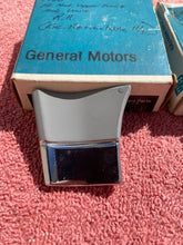 Load image into Gallery viewer, 1968 Chevrolet Bel Air Biscayne Impala Caprice NOS Headlight to Front Fender Trim Molding Filler Pair #3928433 / 3928434
