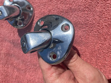 Load image into Gallery viewer, 1964 Chevrolet (exc. Convertible) MINT USED Sun Visor Bracket Pair #4444155 / 5718796
